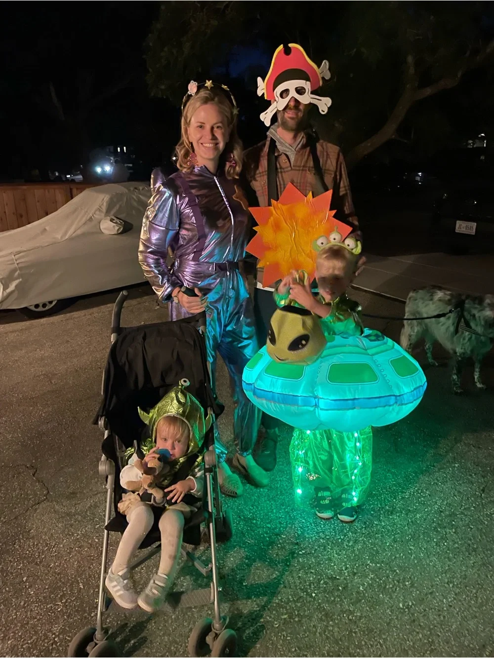 Green Aliens & Purple Astronaut Family Costume Set - Zara, Pottery Barn Kids
